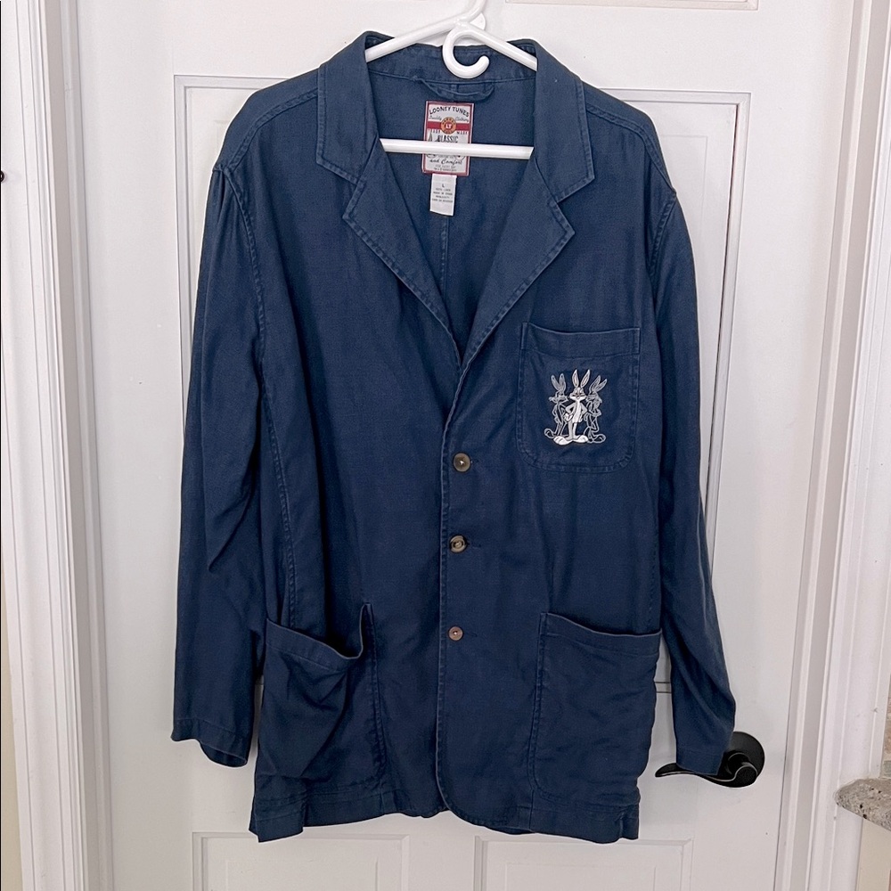 Vintage Warner Bros. Loony Tunes Linen blazer - Picture 1 of 5